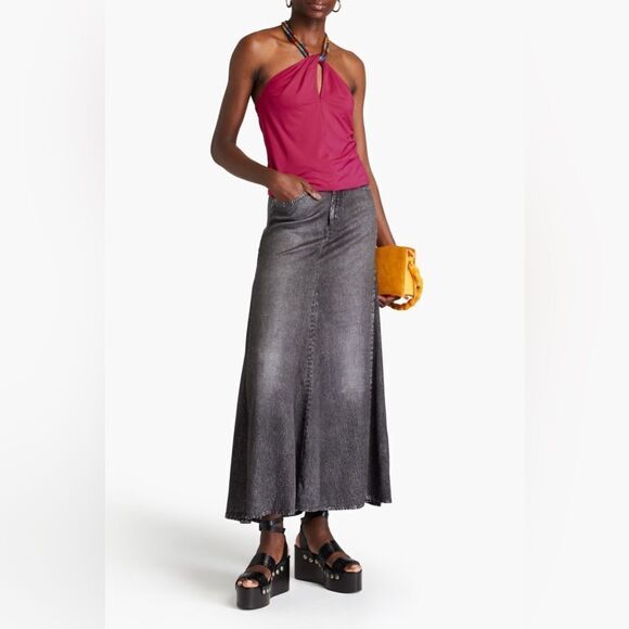 Veronica Beard NWT Akeeva cutout embellished jersey halterneck top size 0 - Picture 2 of 4